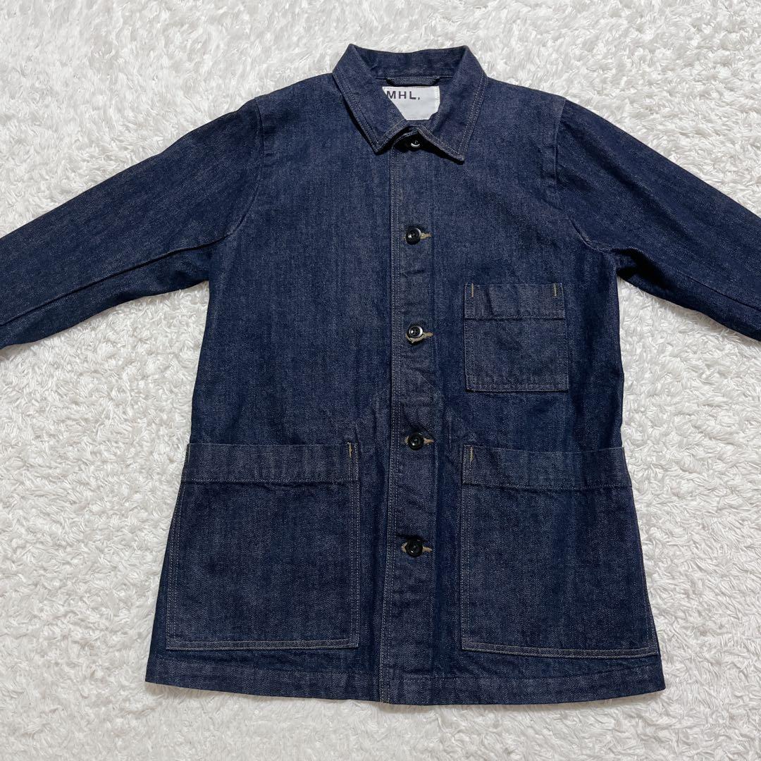 極美品✨MHL. デニムジャケット Gジャン　インディゴブルー　36 日本製