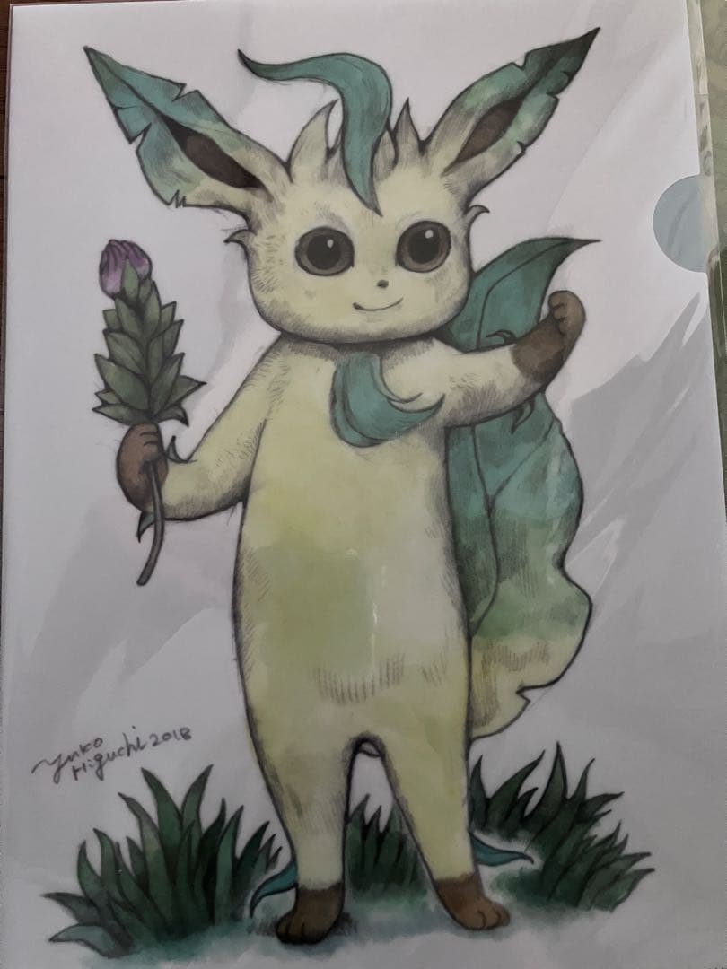 ポケモン　リーフィア　クリアファイル7枚+ぺったりフック　ヒグチユウコ他　まとめ