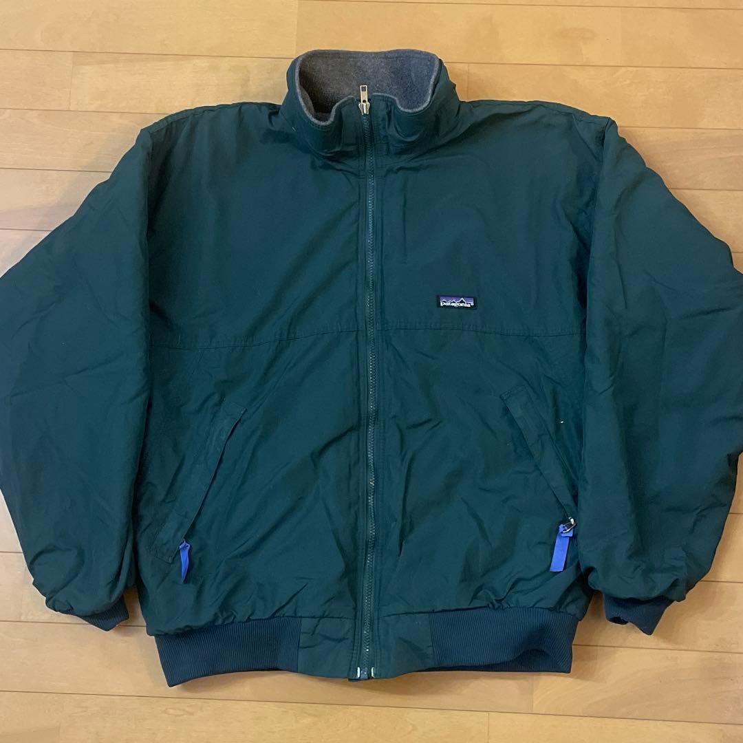 く*る様 USA製 グリーン グレー パタゴニア シェルドシンチラ