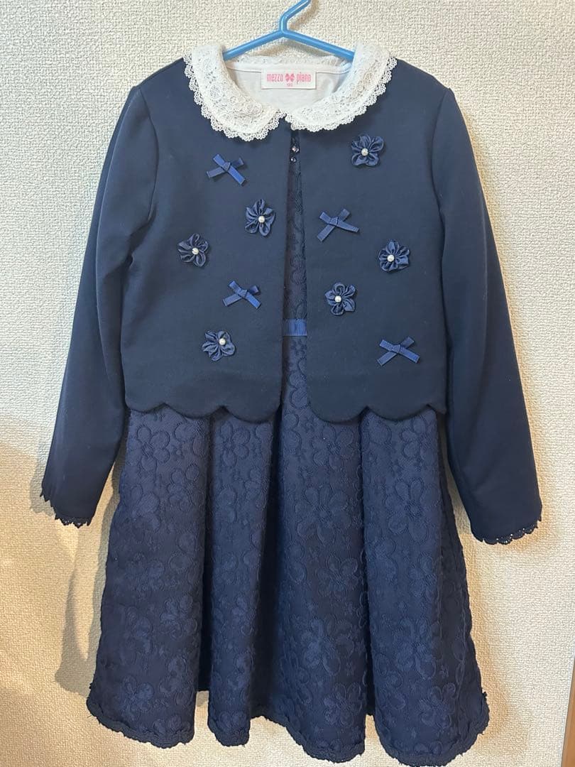 メゾピアノ　セレモニーワンピース3点セット　120cm