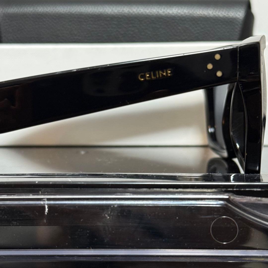CELINE CL40248I 01A サングラス ブラック 太セル イタリア製
