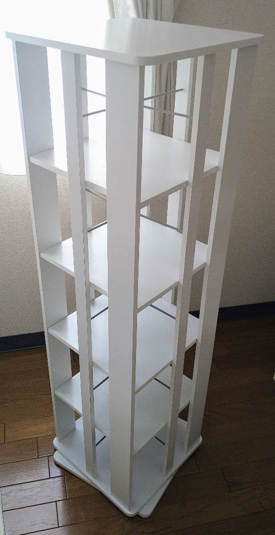 【専用です】回転式本棚 5段 ホワイト