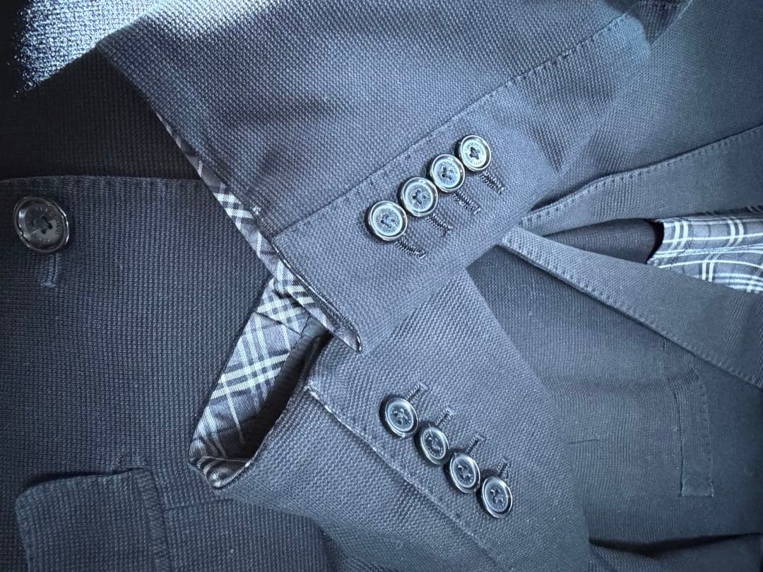 セットバーバリー　ブラックレーベル ジャケット ブラック＆ローファーのセット