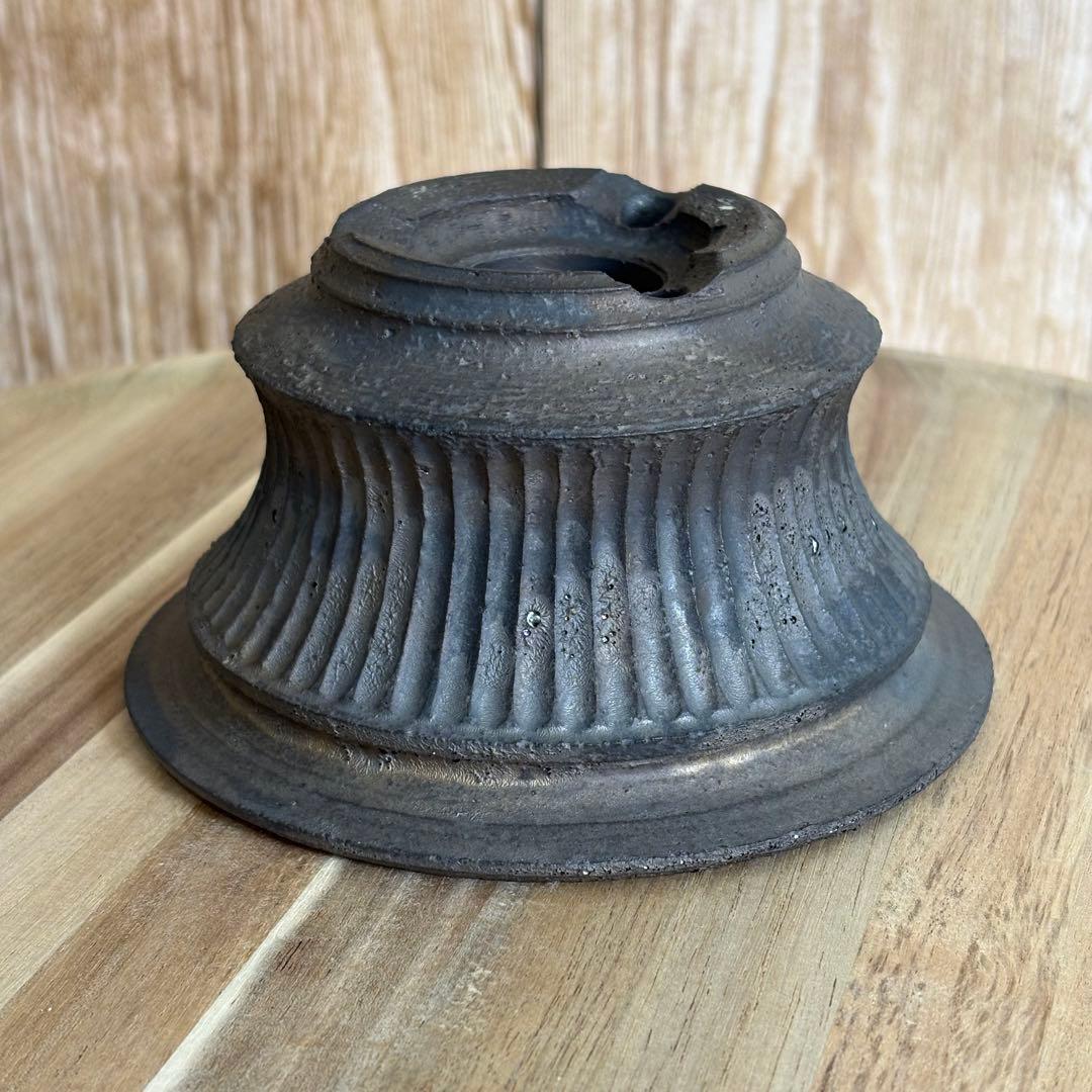 小野瀬一　陶器鉢　しのぎ　植木鉢