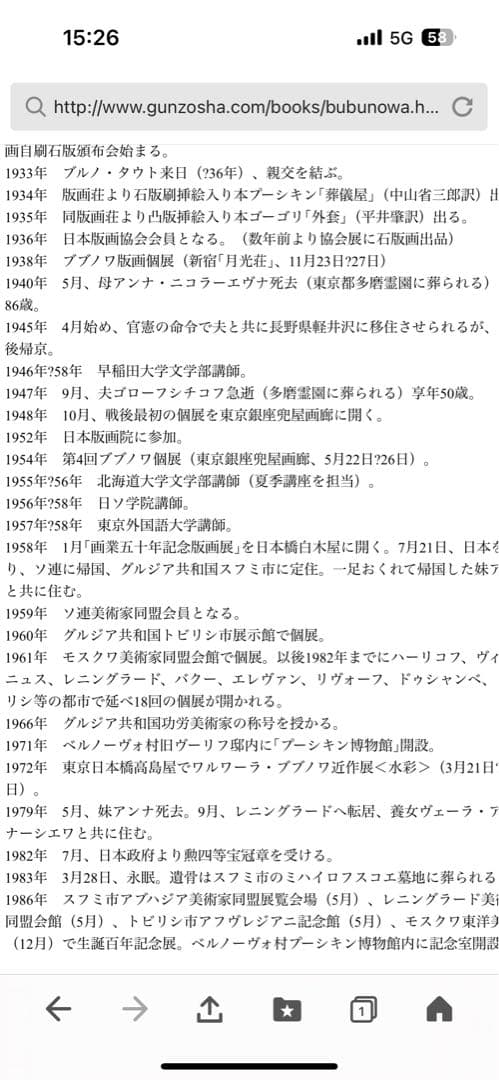 ワルワーラ・ブブノワ　水彩画　原画　高島屋個展