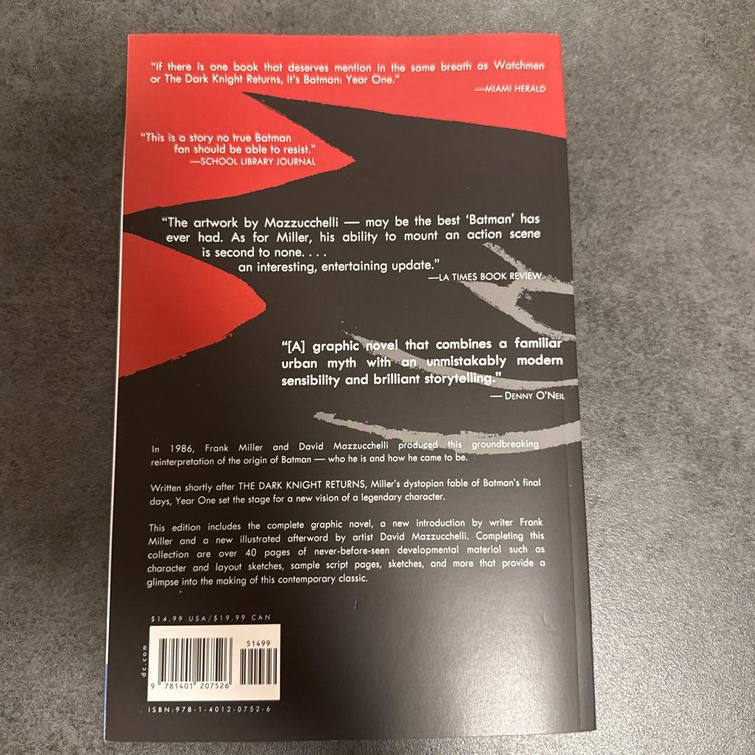 洋書 THE BATMAN YEAR ONE