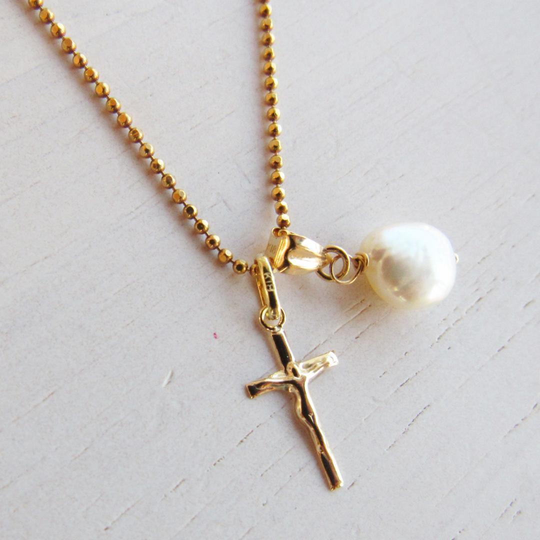 K18 18K クロス 刻印 十字架 刻印あり 18金 トップ