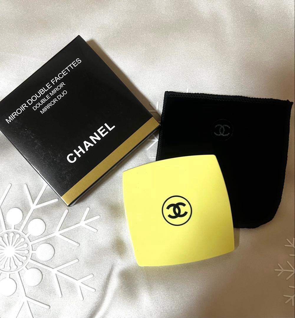 ノベルティCHANEL シャネル コンパクトダブルミラー　イエロー 8点