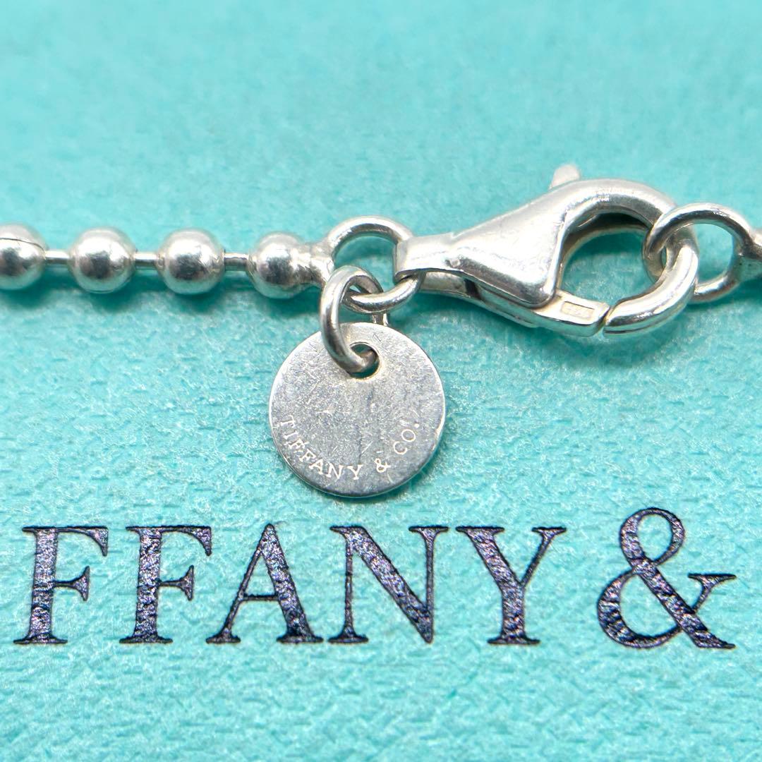 美品　ティファニー　ロング　ボールチェーン　ネックレス　シルバー　約87cm