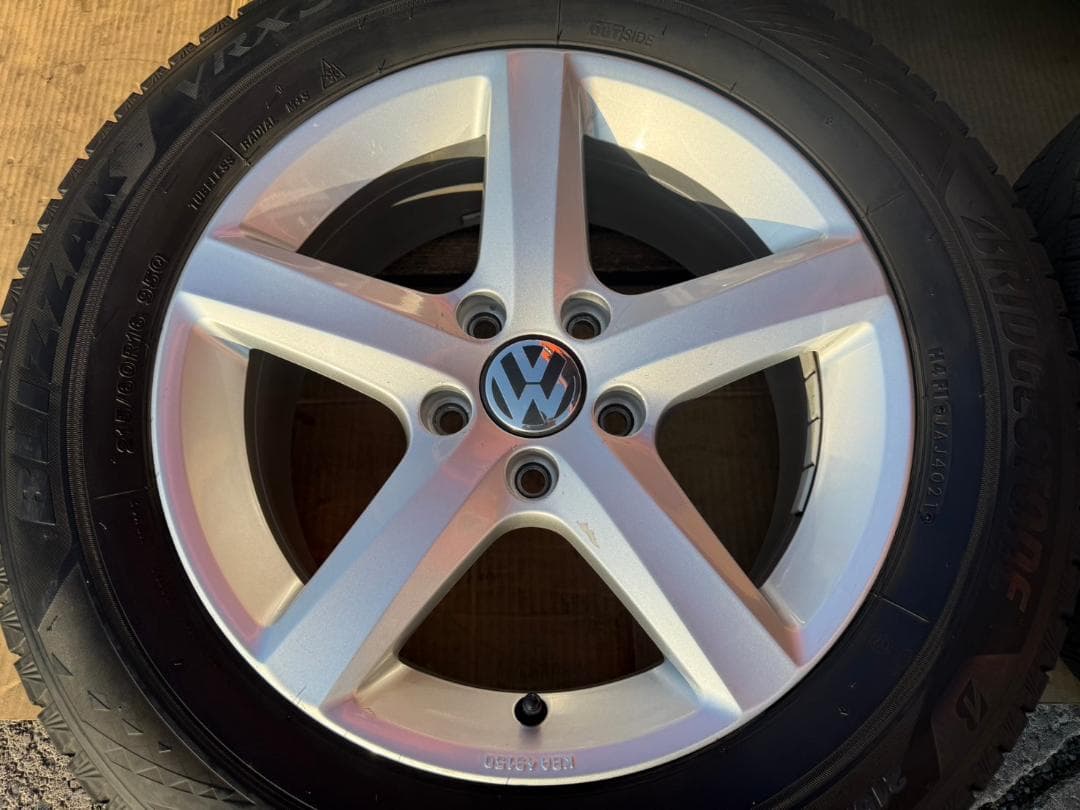 VW フォルクスワーゲン シャラン 純正 スタッドレスセット 215/60R16
