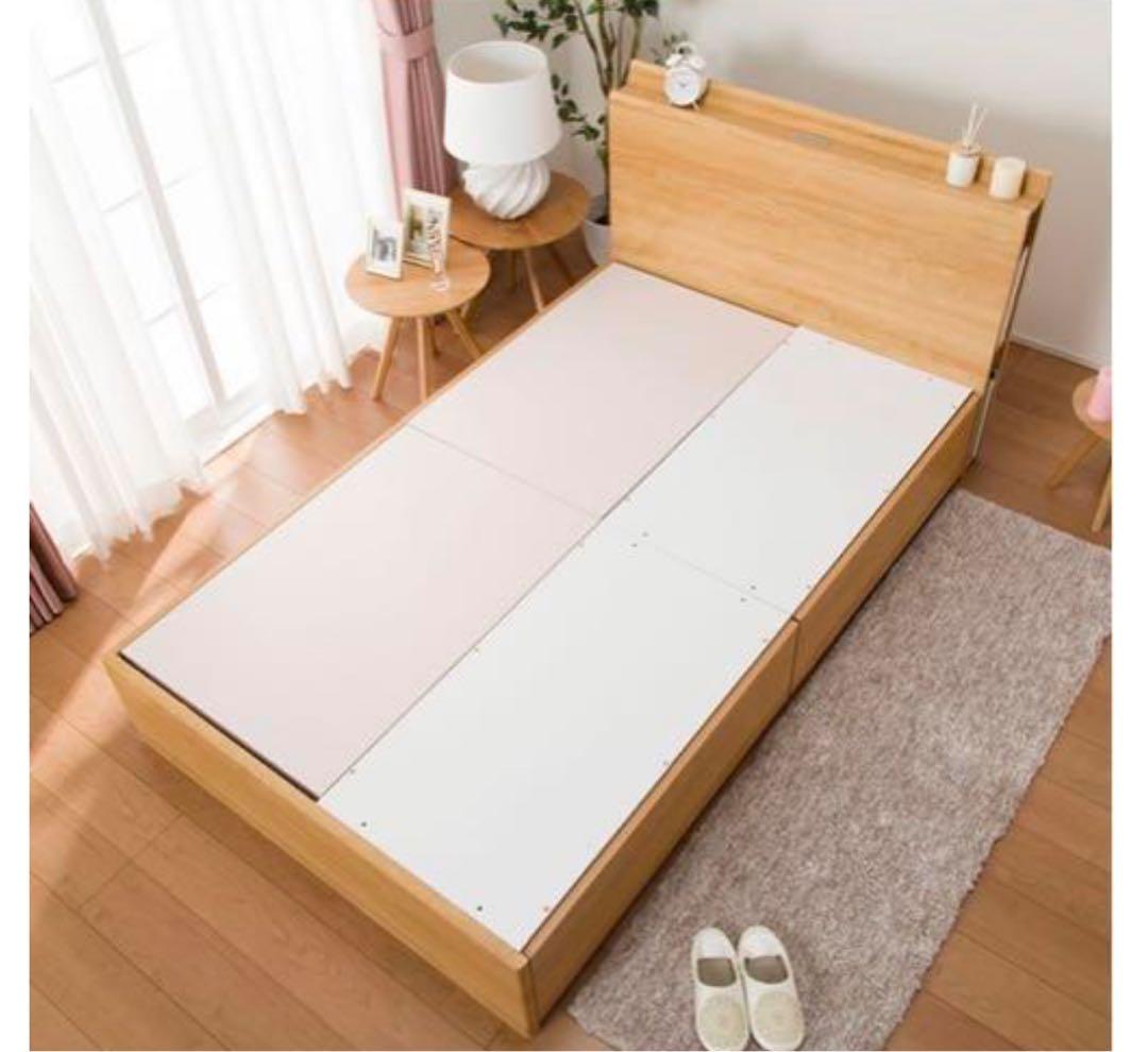 【最終価格】【本日取引なし粗大ゴミとなるため出品取下】ニトリダブルベッドフレーム