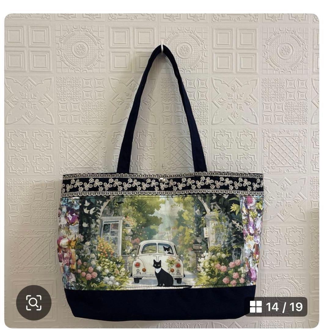 M3様オーダーページ♡猫柄♡リバティ♡ユキエモン♡トートバッグ2点♡