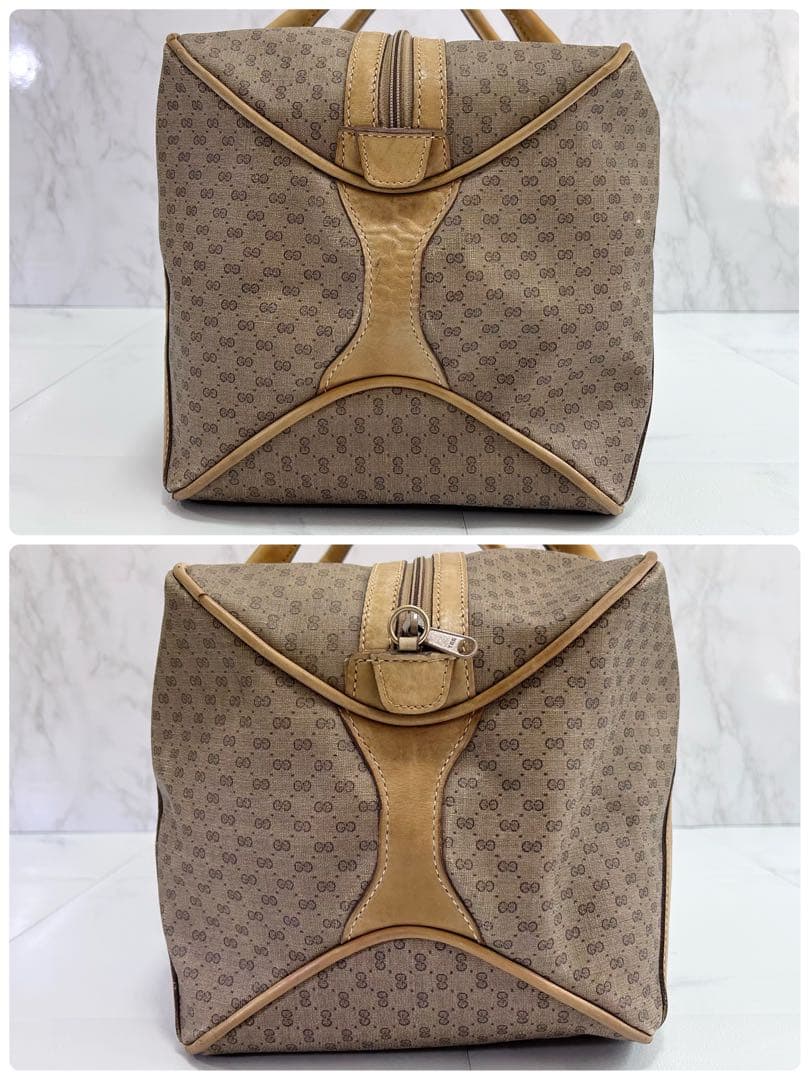 Vintage GUCCI ボストンバッグ オフィディア マイクロGG PVC