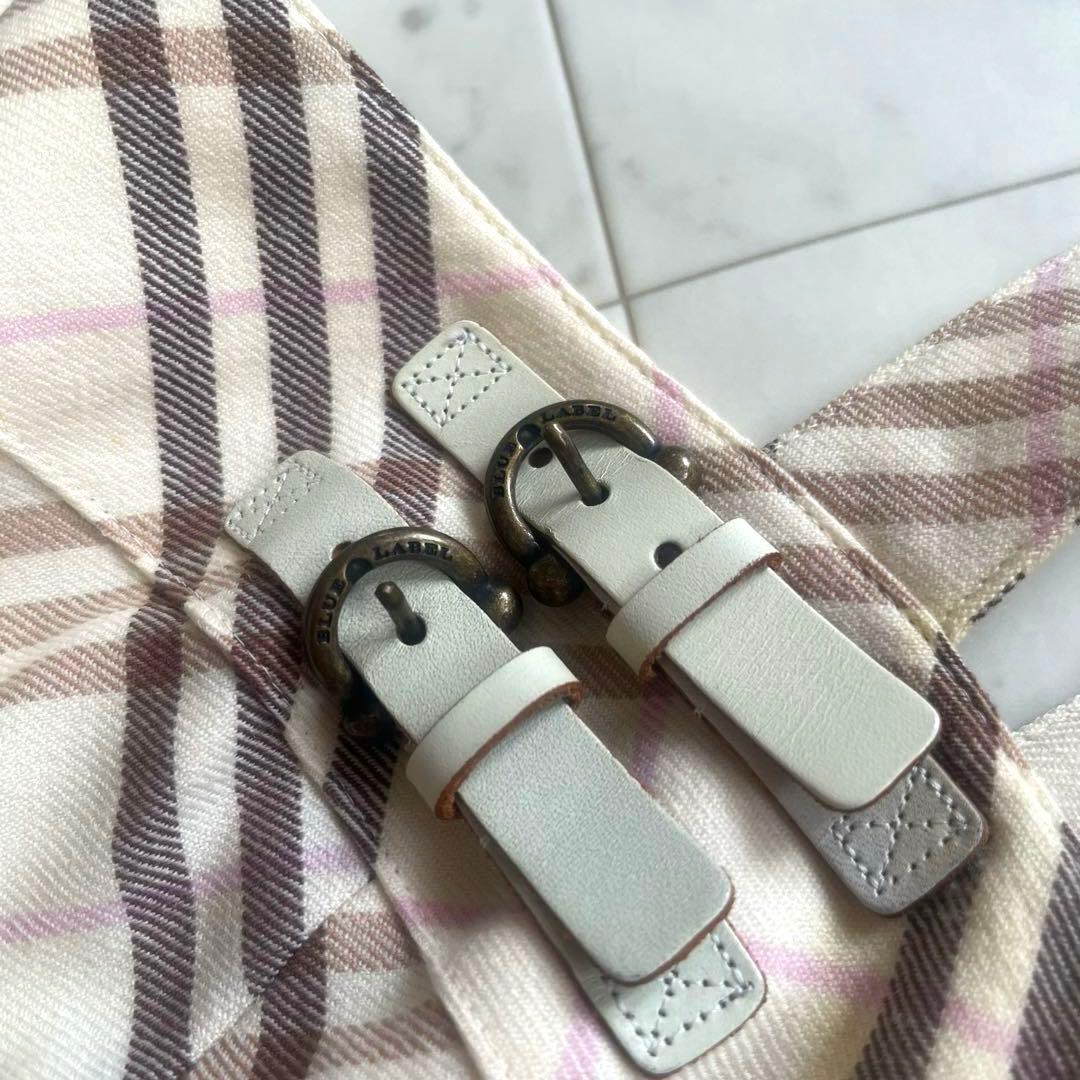 Burberrバーバリー　キャミソール　ノバチェック　ベルト　プリーツ　Aライン