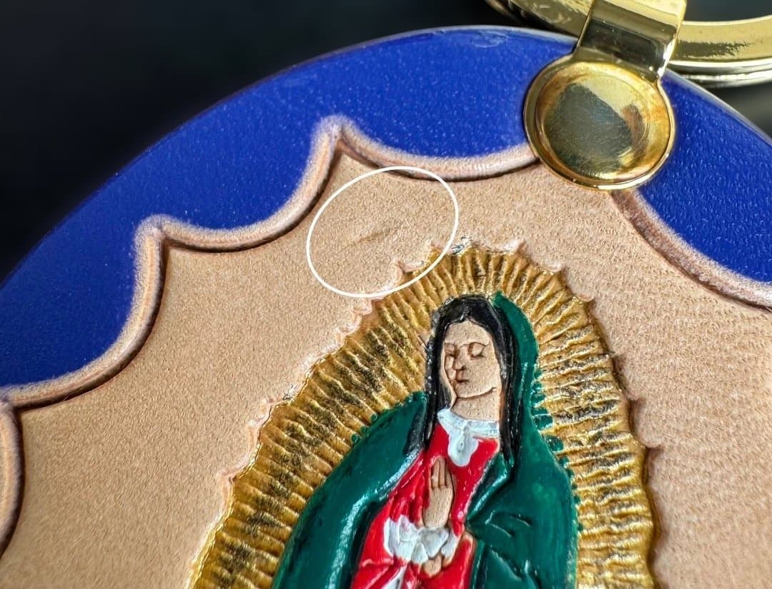 あ*う様 Supreme guadalupe leather keychain