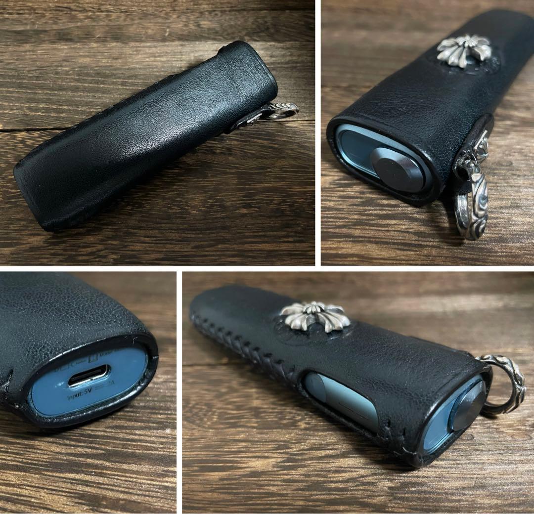 即納　シルバー925 iQOS ILUMA i ONE レザーケース　本革