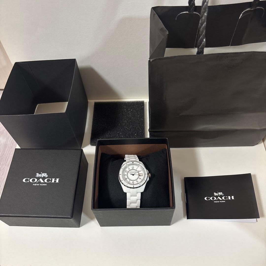COACH 腕時計 レディース ホワイト
