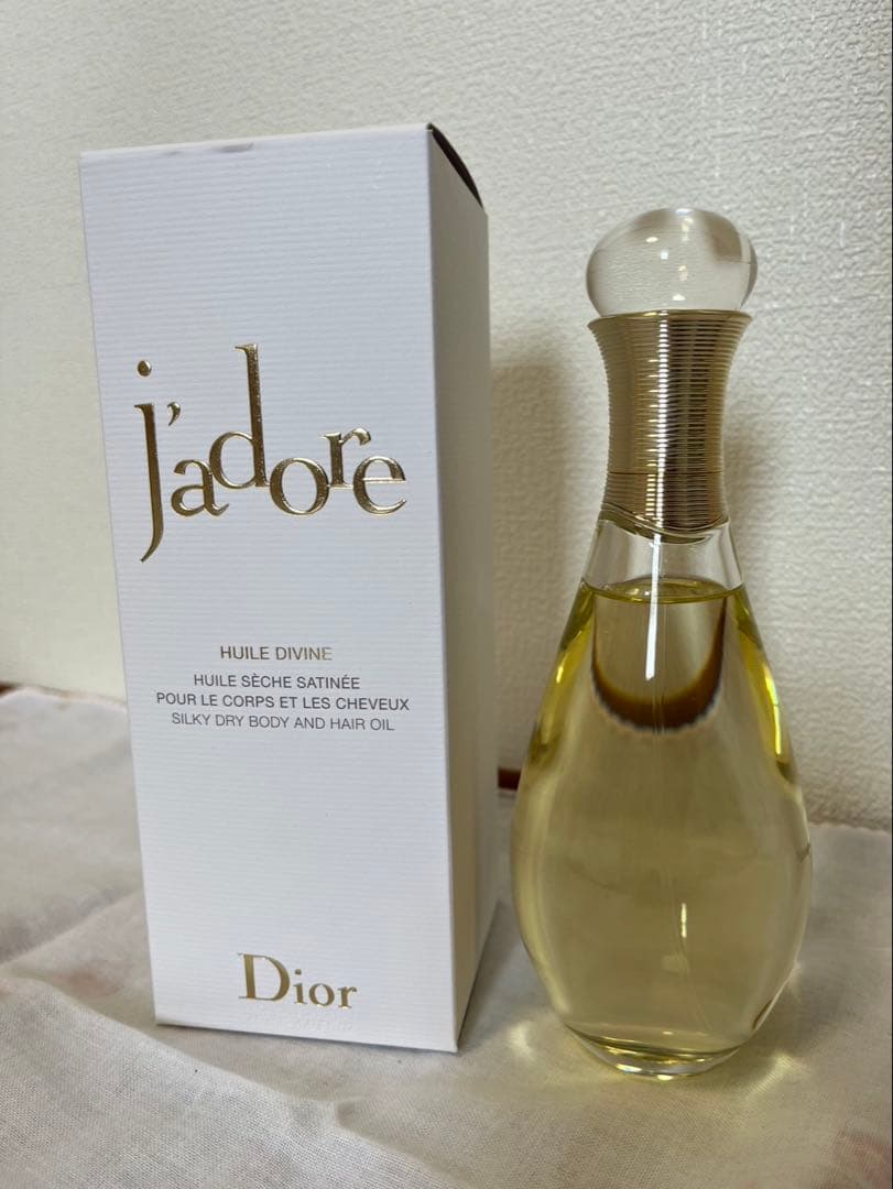 【未使用】j'adoreボディ&ヘアオイル＋ボディークリーム＋サンプルのおまけ付