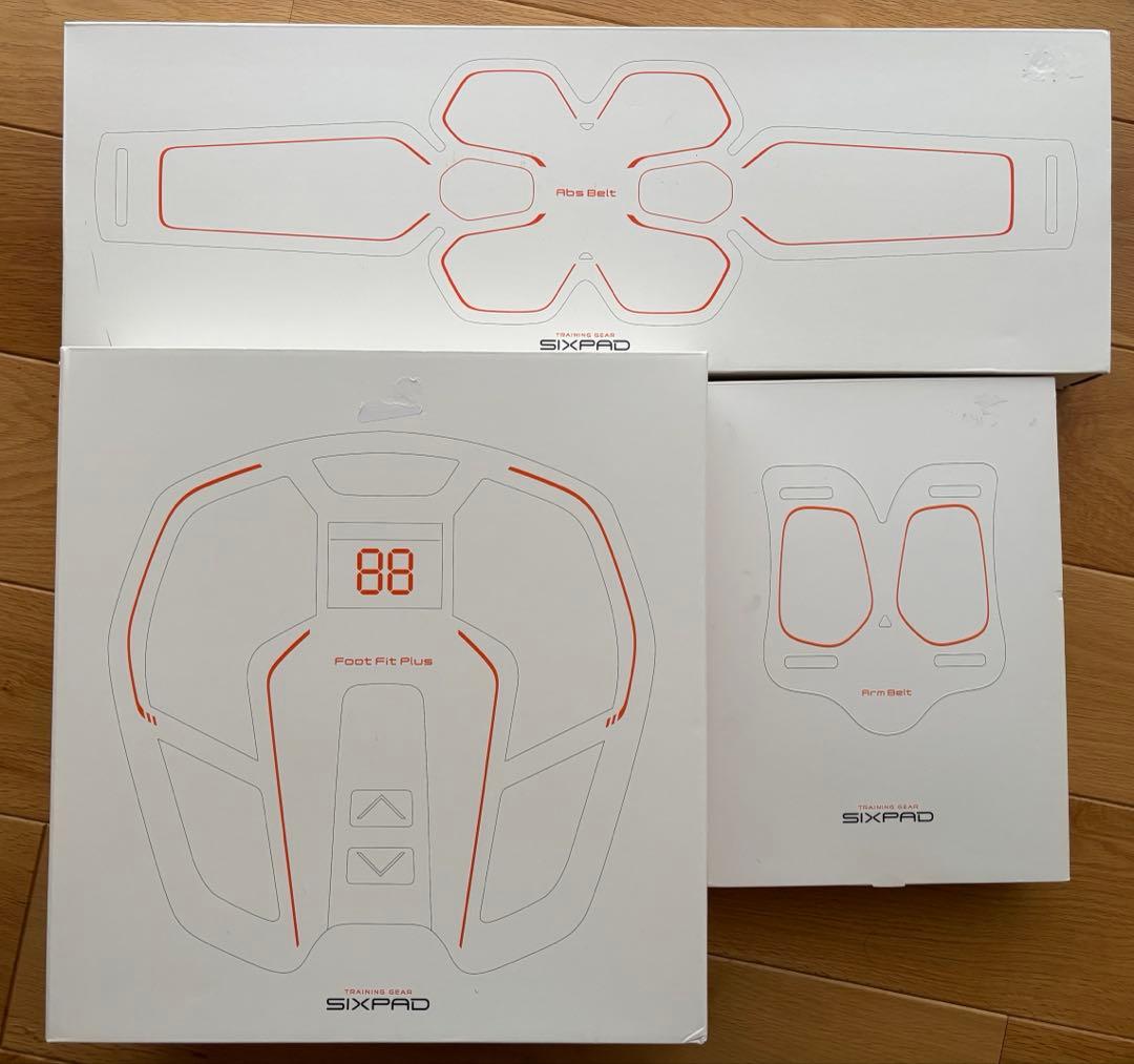 【週末価格❗️即発送】SIXPADフットフィットプラス&アブズベルト&アブズアーム