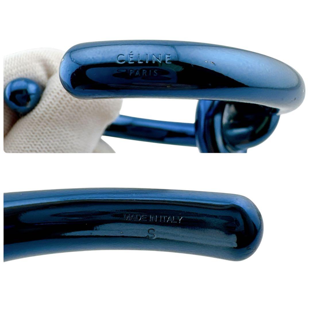 激レア◇セリーヌ メタリックブルー ノットエクストラ ブレスレット バングル