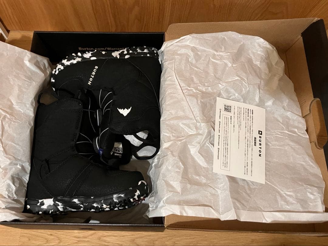 美品 Burton 子ども用スノーボードブーツ GROM 20.5cm 箱付き