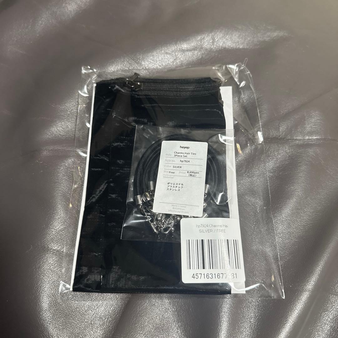 heyep へイップ CHARMS HAIR TIES 3 PIECE SET