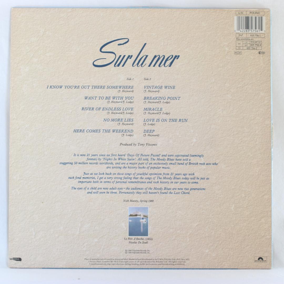 英LP The Moody Blues Sur La Mer UKオリジナル盤