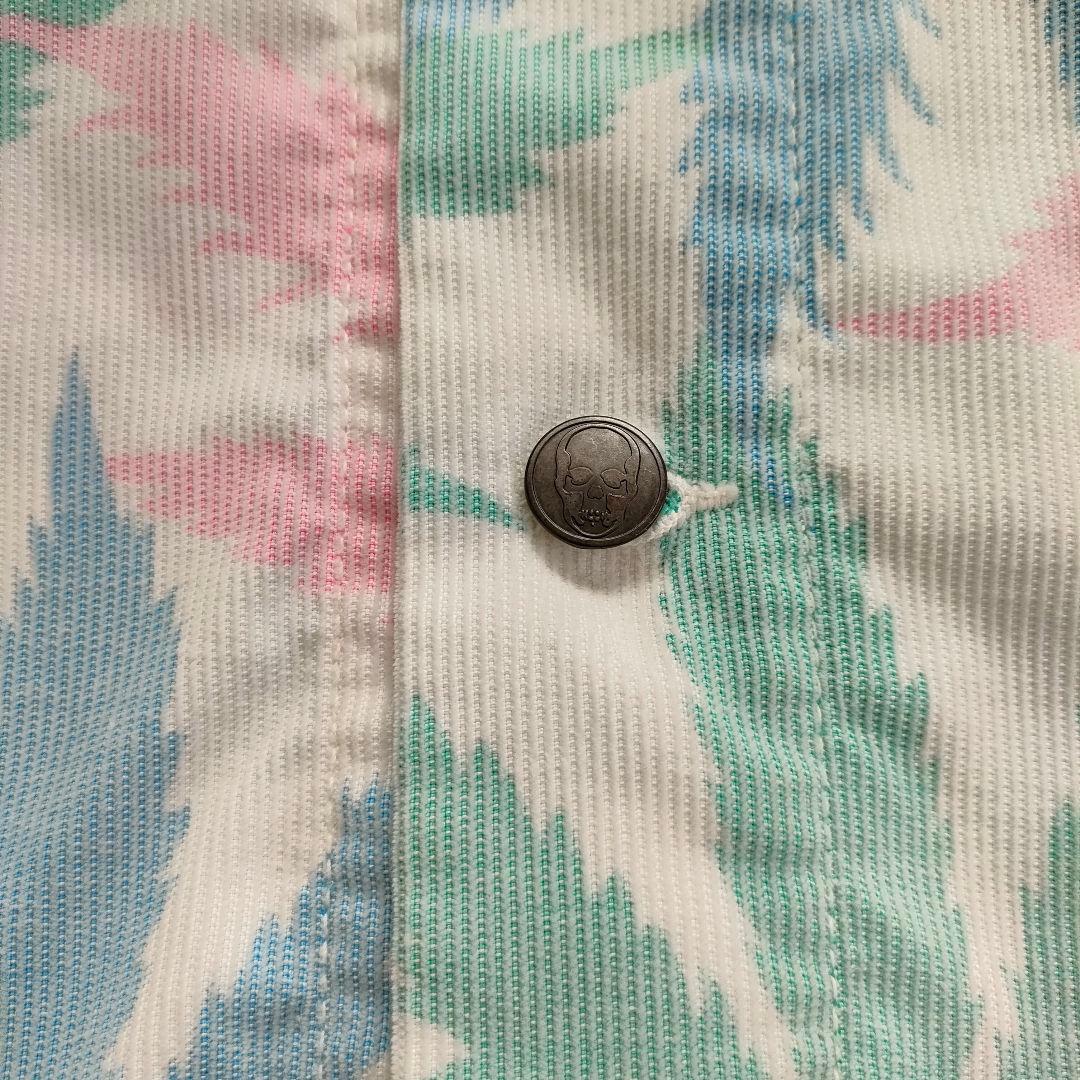 ルシアンペラフィネ 総柄デニムジャケット XL