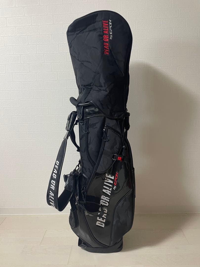 DEAD OR ALIVE byEPON スタンド式キャディバッグ ブラック柄入