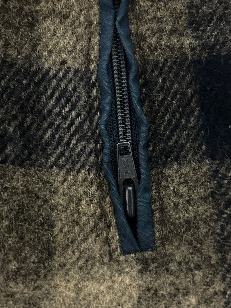 【好配色】70s USA製 Woolrich リバーシブル ベスト スナップ