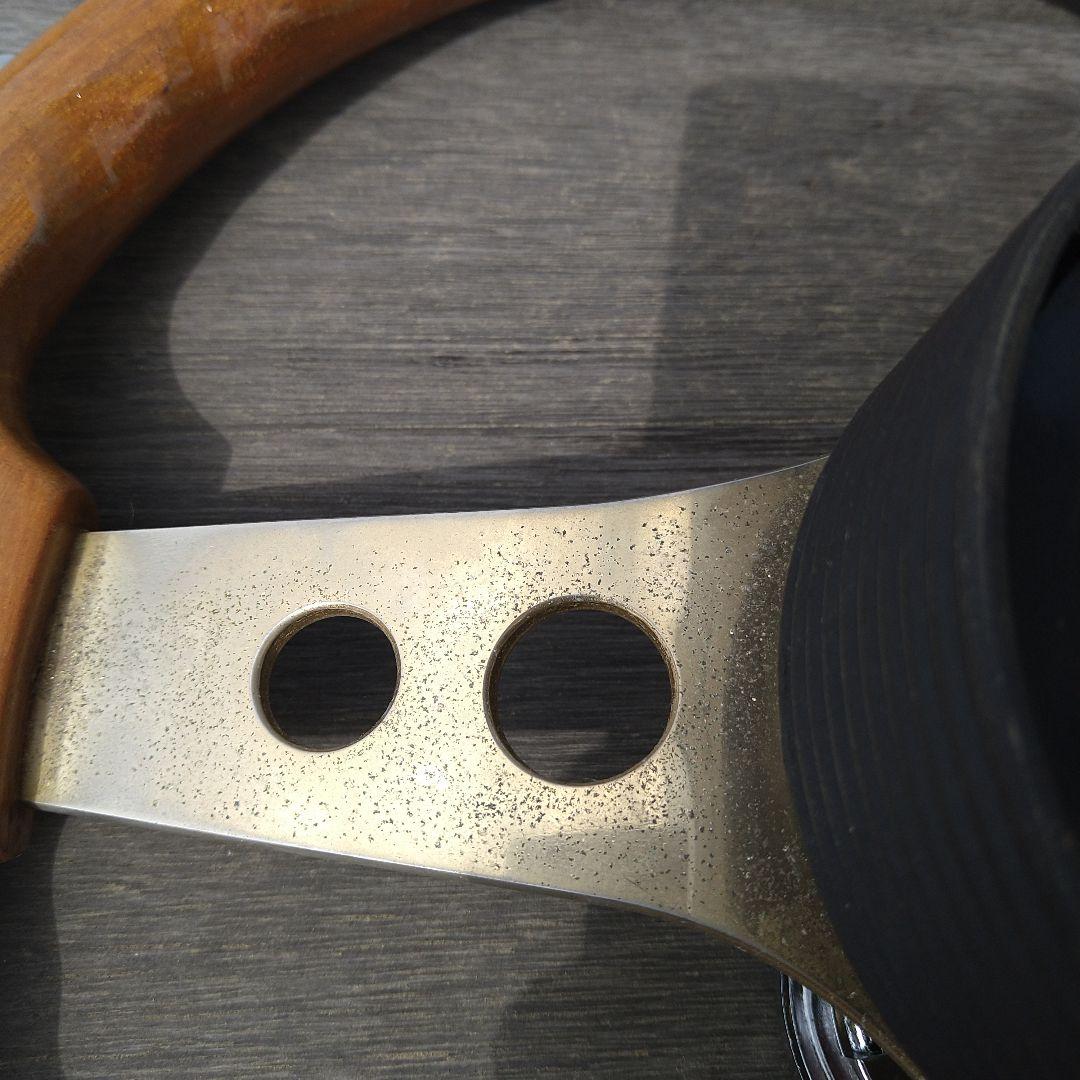 ウッドステアリング OBA オバ 当時物 街道レーサー