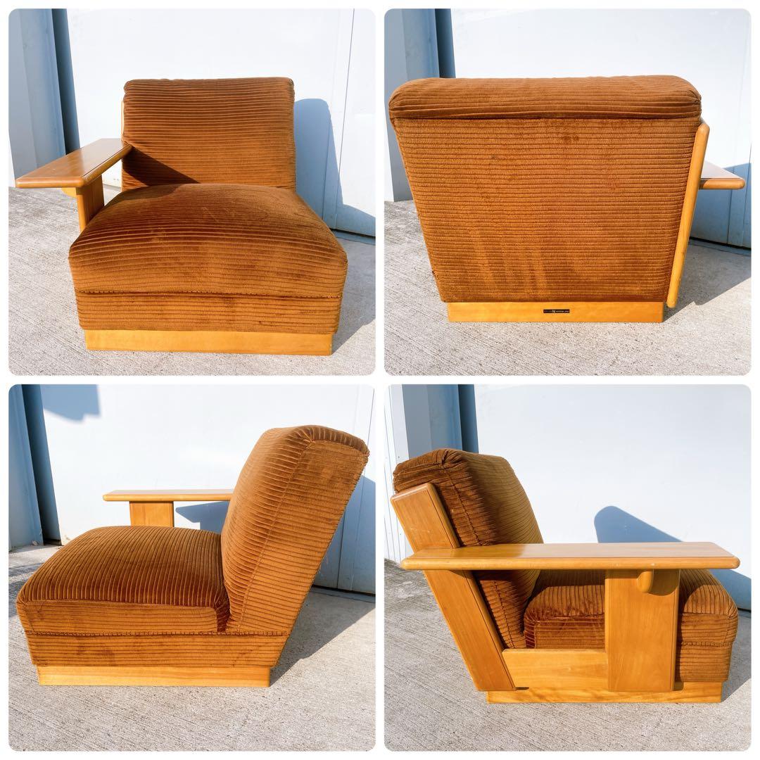 【美品送料込】稀少品 モリシゲ家具 2人掛け セパレートソファ 廃盤