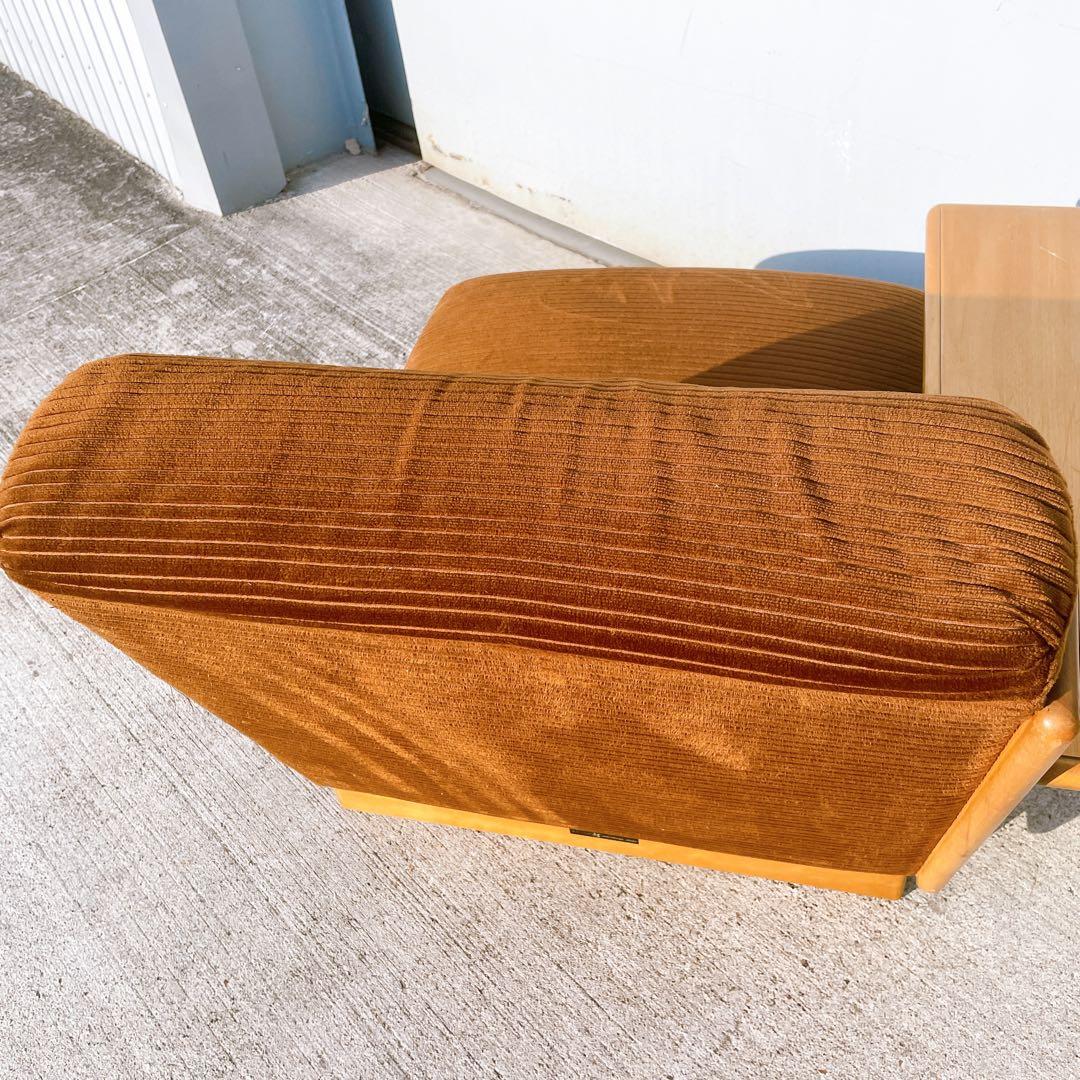 【美品送料込】稀少品 モリシゲ家具 2人掛け セパレートソファ 廃盤