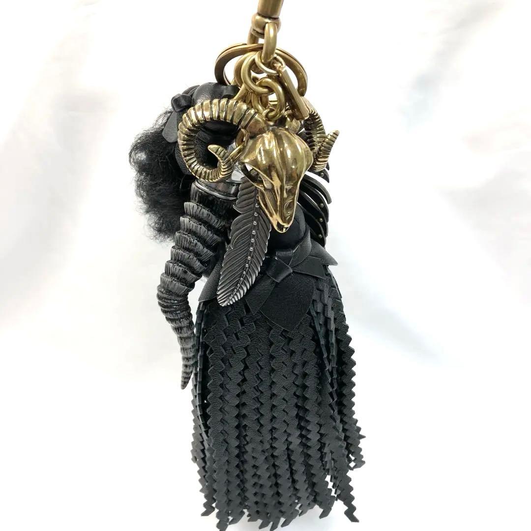 【美品✨希少】　コーチ　バッグチャーム　チャーム　キーリング　ラムスカル