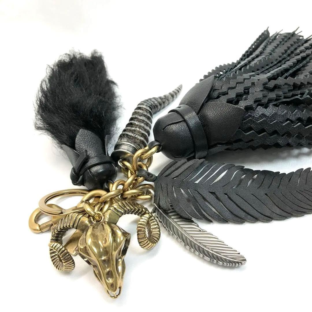 【美品✨希少】　コーチ　バッグチャーム　チャーム　キーリング　ラムスカル