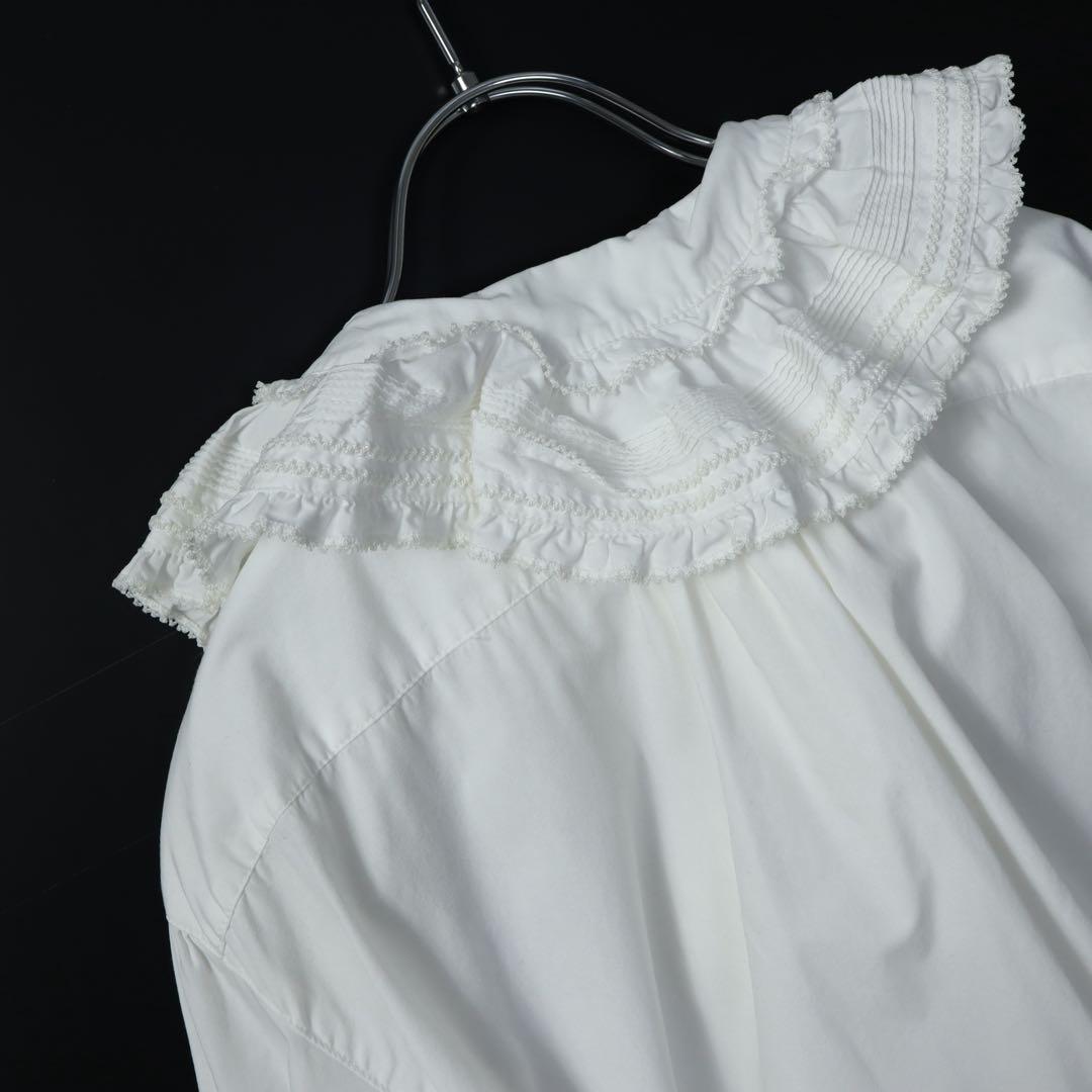 PINK HOUSE ピンクハウス　フリル　ブラウス　シャツ　白　ドレス