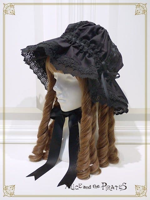 ALICEandthePIRATES メイドキャップ Black