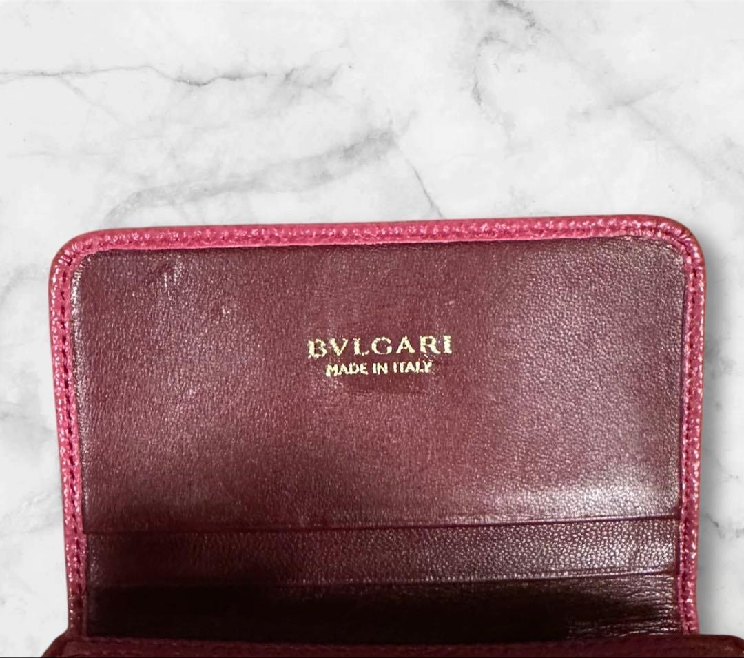 ブルガリ 名刺入れ カードケース ロゴクリップ レザー ビジネス