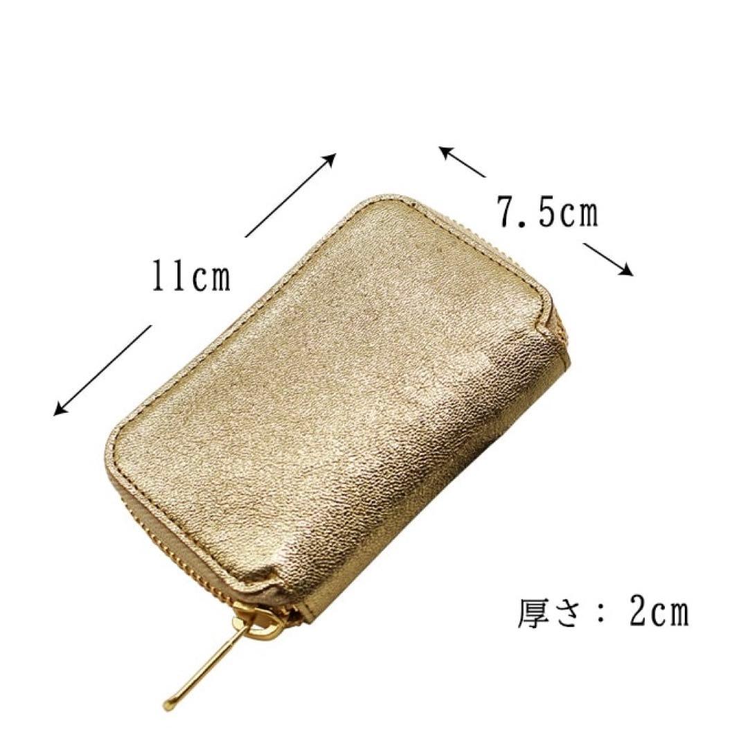 新品未使用 NADAYA mu本革 コンパクト財布 HAKU ゴールド