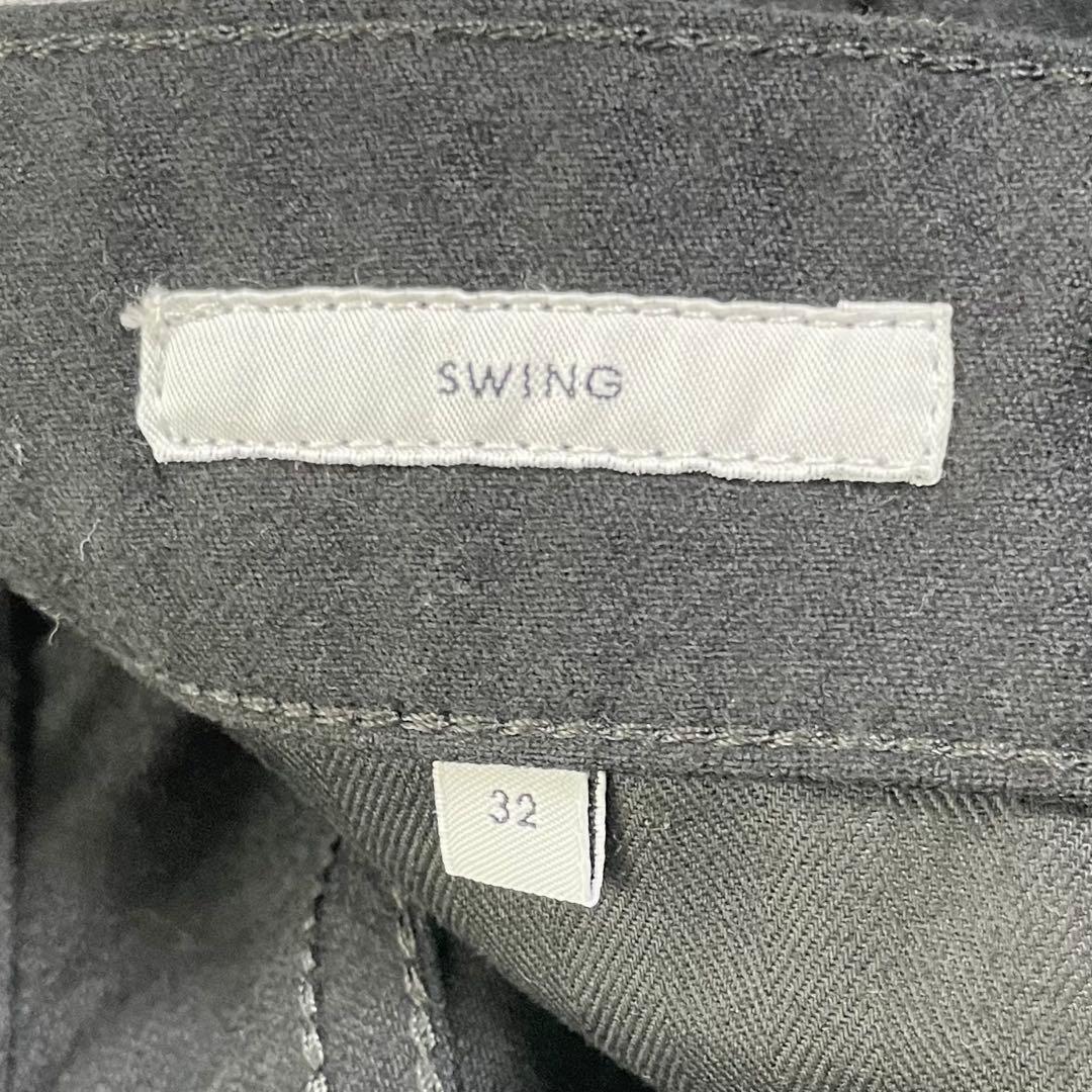 【美品】PTトリノ　SWING NEW SUPER SLIM FIT・フラノ