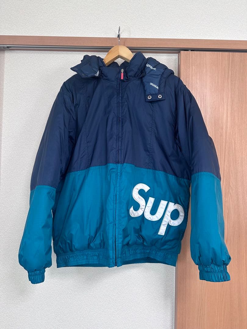 Supreme ナイロンジャケット L ネイビー/ターコイズ