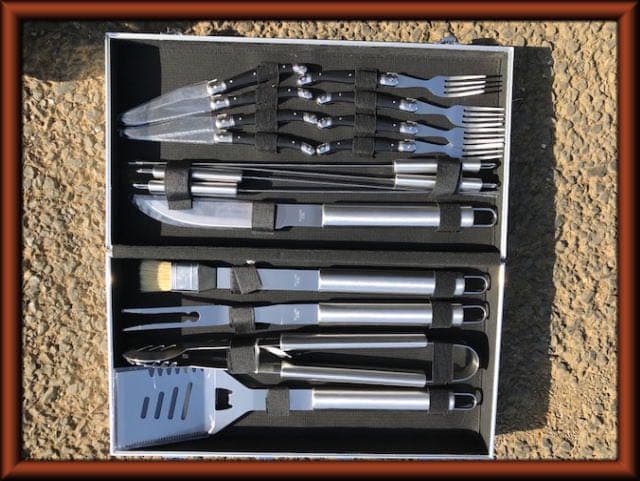 訳有りBBQ調理器具セット　バーベキュー　17点セット　バーベキューセット 新品