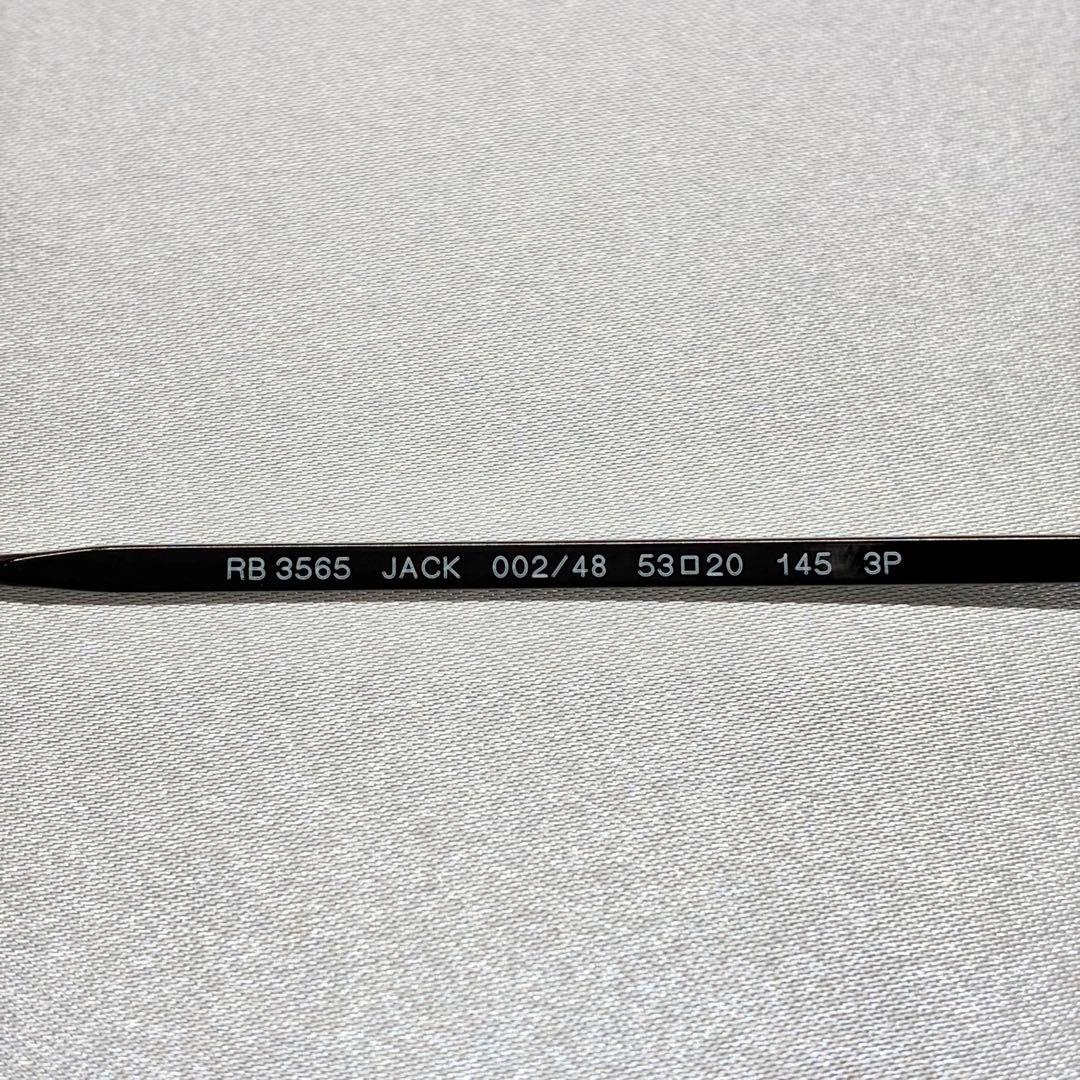 RB3565 JACK 002/48 レイバン 偏光サングラス メタル ブラック