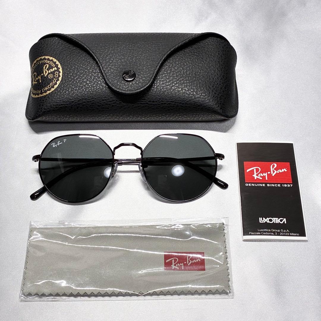 RB3565 JACK 002/48 レイバン 偏光サングラス メタル ブラック