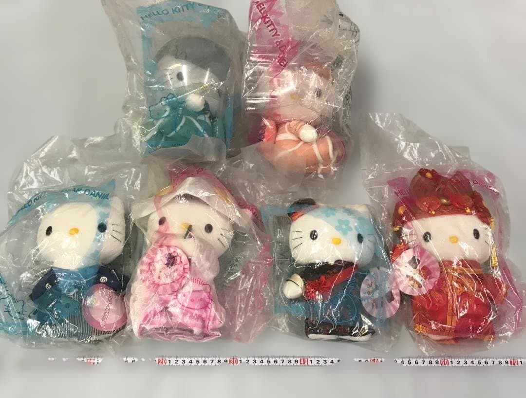 未開封 6点セット ハローキティマクドナルドコラボぬいぐるみ 1999 2000