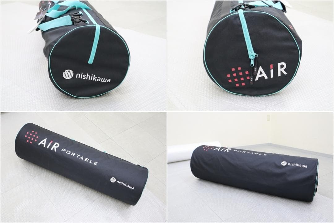 極美品 西川 Air エアーポータブル モバイルマット 持ち運び マット 寝具