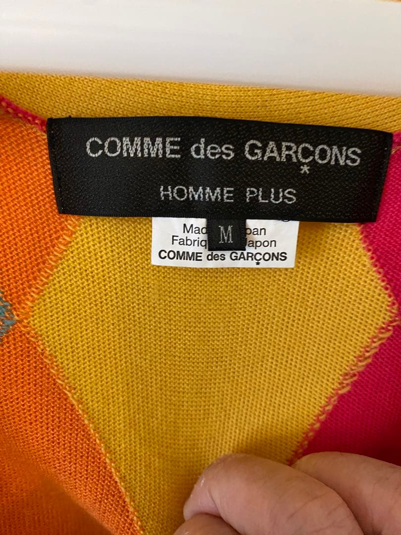 値引き可 コムデギャルソンオムプリュス 2023SS アーガイル ニットベスト