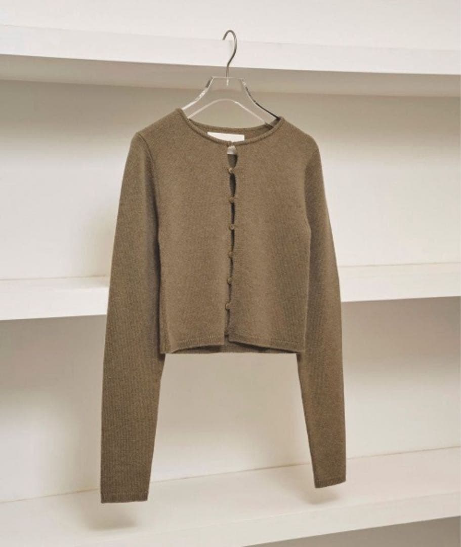 TODAYFUL Cashmere Compact Cardigan オリーブ