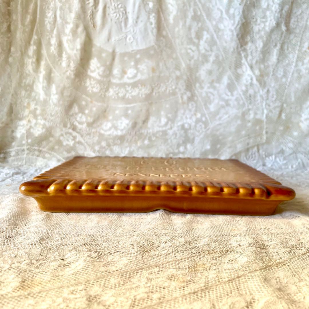 LUビスケット　陶器プレート　トリベット鍋敷き　フランスアンティークヴィンテージ