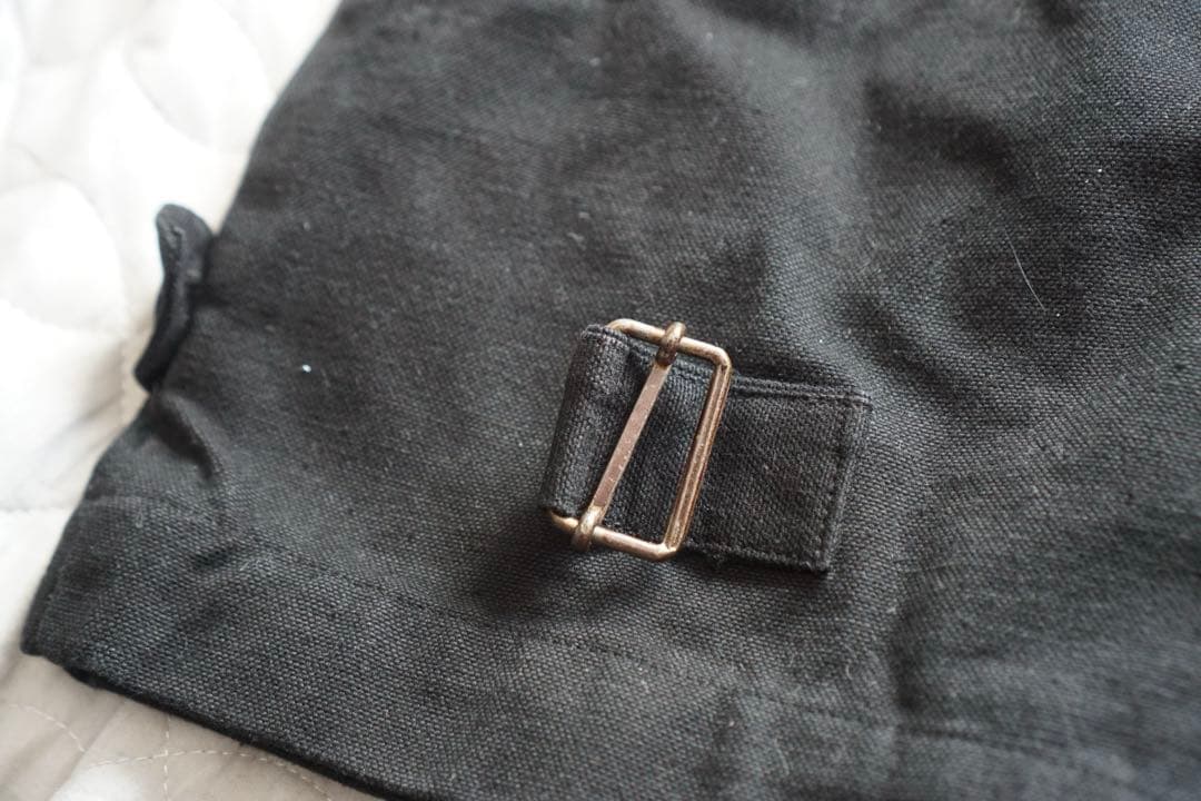 実物　40s フランス軍　M-38 モーターサイクルパンツ後期　黒染め